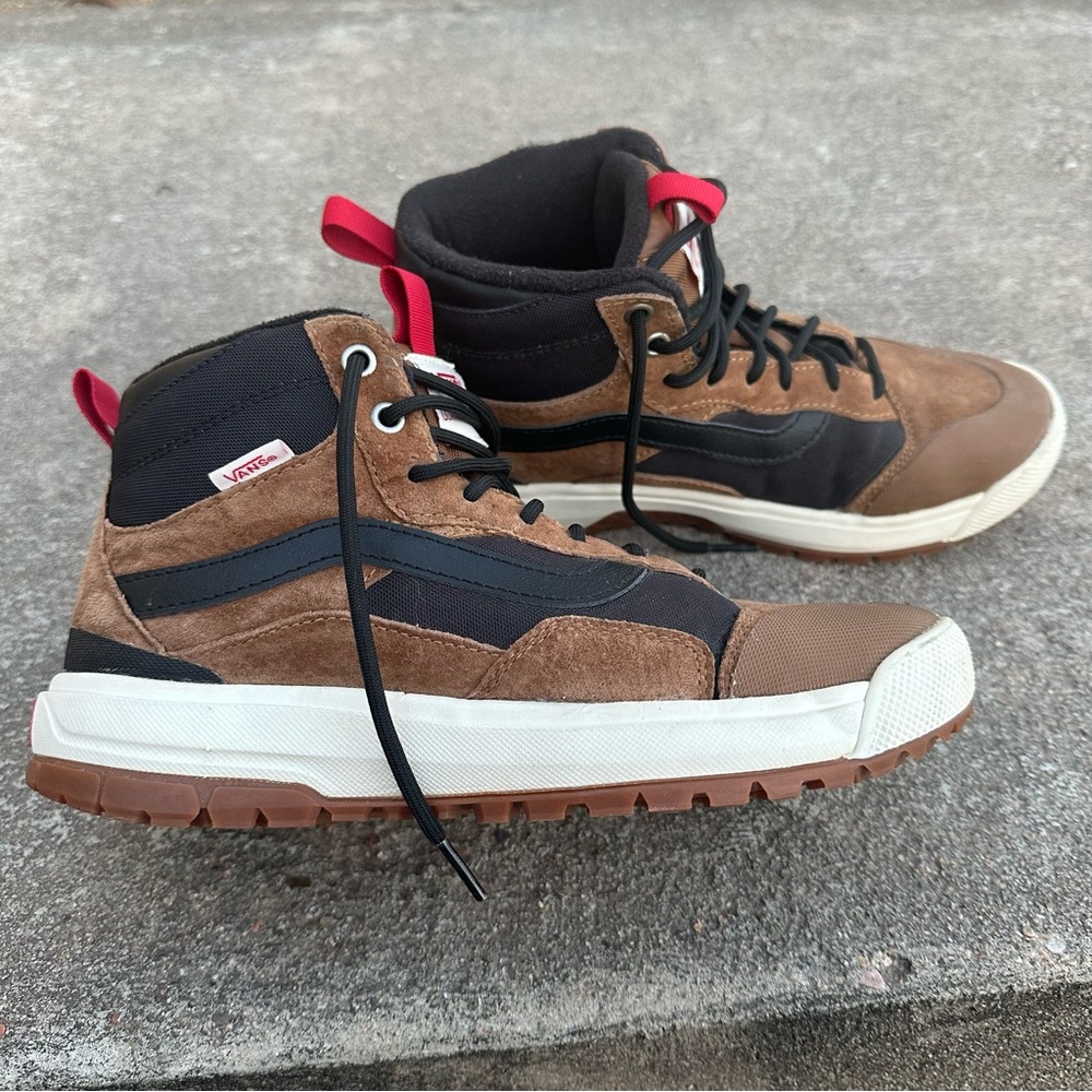 Vans Brown and Black UltraRange High-Top Sneakers